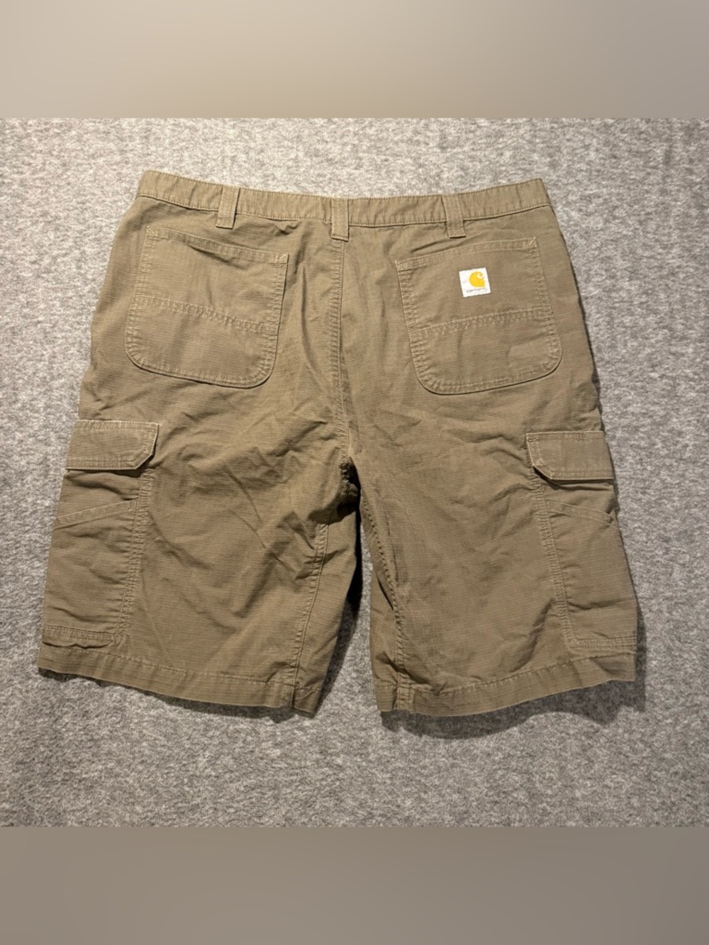 Carhartt Force Ripstop Cargo Work Shorts Mens 40 brown Relaxed long 11" comfort